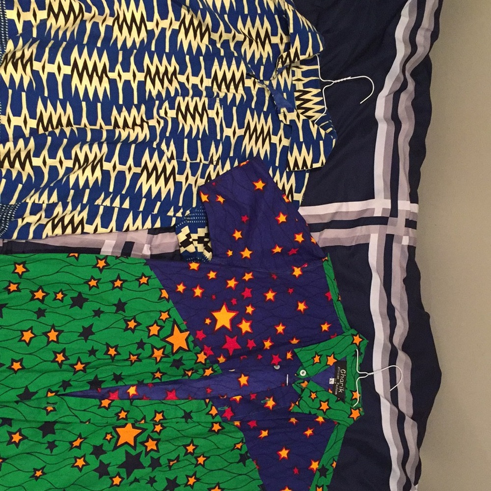 African button down shirts